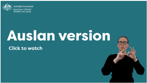 An image link to Auslan translation of the overview